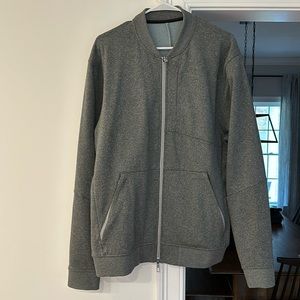 Lululemon Men’s City Sweat Bonber Jacket Thermo. Heathered Light Cast. Size XL.
